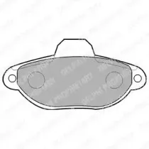 LP851 DELPHI Комплект тормозных колодок, дисковый тормоз