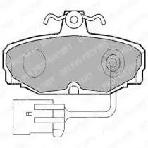 LP868 DELPHI Комплект тормозных колодок, дисковый тормоз