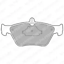 LP873 DELPHI Комплект тормозных колодок, дисковый тормоз