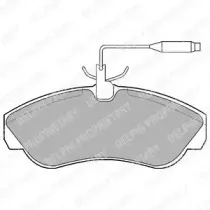LP878 DELPHI Комплект тормозных колодок, дисковый тормоз