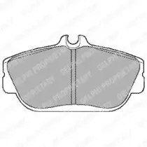 LP887 DELPHI Комплект тормозных колодок, дисковый тормоз