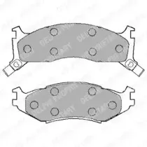 LP892 DELPHI Комплект тормозных колодок, дисковый тормоз