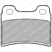 LP904 DELPHI Комплект тормозных колодок, дисковый тормоз