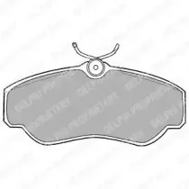 LP913 DELPHI Комплект тормозных колодок, дисковый тормоз