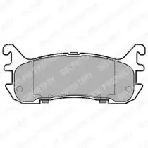 LP932 DELPHI Комплект тормозных колодок, дисковый тормоз