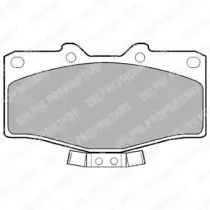 LP951 DELPHI Комплект тормозных колодок, дисковый тормоз