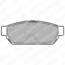 LP968 DELPHI Комплект тормозных колодок, дисковый тормоз