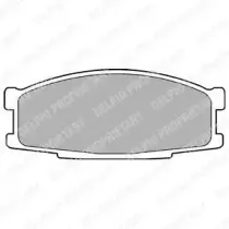 LP981 DELPHI Комплект тормозных колодок, дисковый тормоз