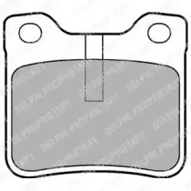 LP991 DELPHI Комплект тормозных колодок, дисковый тормоз