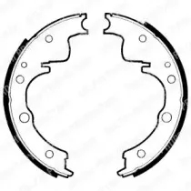 LS1270 DELPHI Комплект тормозных колодок