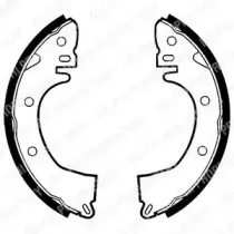 LS1327 DELPHI Комплект тормозных колодок