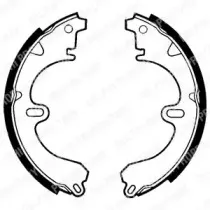 LS1356 DELPHI Комплект тормозных колодок