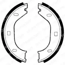 LS1370 DELPHI Комплект тормозных колодок, стояночная тормозная система