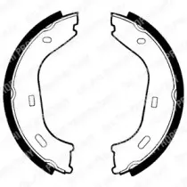 LS1372 DELPHI Комплект тормозных колодок, стояночная тормозная система