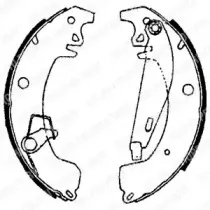 LS1606 DELPHI Комплект тормозных колодок