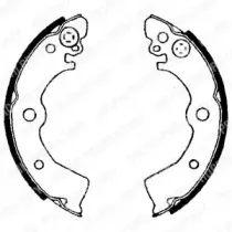 LS1650 DELPHI Комплект тормозных колодок