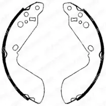 LS1651 DELPHI Комплект тормозных колодок