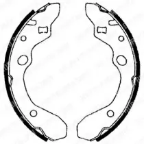 LS1679 DELPHI Комплект тормозных колодок
