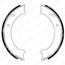 LS1832 DELPHI Комплект тормозных колодок, стояночная тормозная система