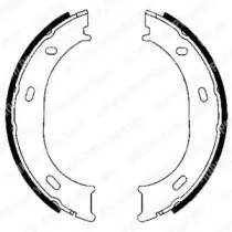 LS1905 DELPHI Комплект тормозных колодок, стояночная тормозная система