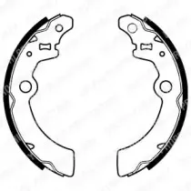 LS1933 DELPHI Комплект тормозных колодок