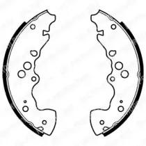 LS1955 DELPHI Комплект тормозных колодок