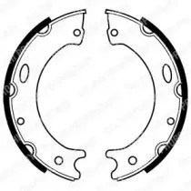 LS1989 DELPHI Комплект тормозных колодок, стояночная тормозная система