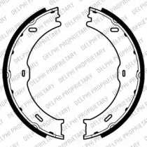 LS2018 DELPHI Комплект тормозных колодок, стояночная тормозная система