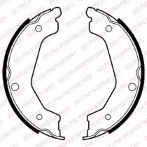 LS2043 DELPHI Комплект тормозных колодок, стояночная тормозная система