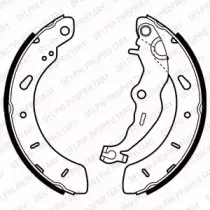 LS2062 DELPHI Комплект тормозных колодок