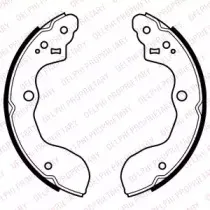 LS2071 DELPHI Комплект тормозных колодок