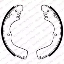 LS2074 DELPHI Комплект тормозных колодок