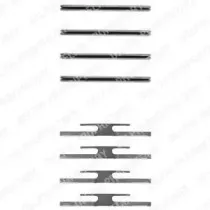 LX0055 DELPHI Комплектующие, колодки дискового тормоза