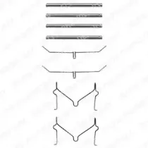 LX0182 DELPHI Комплектующие, колодки дискового тормоза