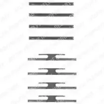 LX0184 DELPHI Комплектующие, колодки дискового тормоза