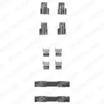 LX0185 DELPHI Комплектующие, колодки дискового тормоза