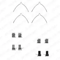 LX0258 DELPHI Комплектующие, колодки дискового тормоза