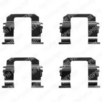 LX0284 DELPHI Комплектующие, колодки дискового тормоза