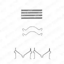 LX0306 DELPHI Комплектующие, колодки дискового тормоза