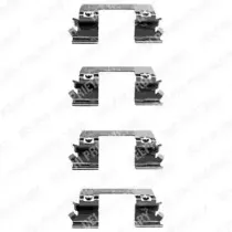 LX0336 DELPHI Комплектующие, колодки дискового тормоза