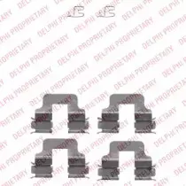 LX0342 DELPHI Комплектующие, колодки дискового тормоза