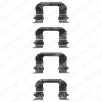 LX0349 DELPHI Комплектующие, колодки дискового тормоза