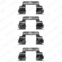 LX0363 DELPHI Комплектующие, колодки дискового тормоза