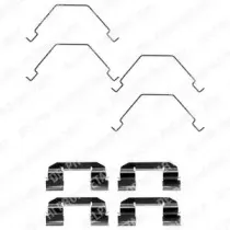 LX0375 DELPHI Комплектующие, колодки дискового тормоза