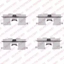 LX0407 DELPHI Комплектующие, колодки дискового тормоза