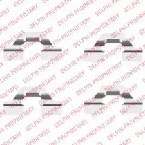 LX0430 DELPHI Комплектующие, колодки дискового тормоза