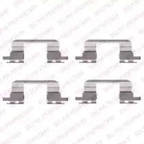 LX0431 DELPHI Комплектующие, колодки дискового тормоза