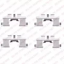 LX0444 DELPHI Комплектующие, колодки дискового тормоза