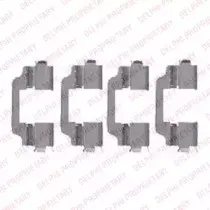 LX0458 DELPHI Комплектующие, колодки дискового тормоза