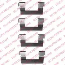 LX0466 DELPHI Комплектующие, колодки дискового тормоза